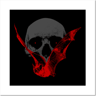 Bat skull Posters and Art